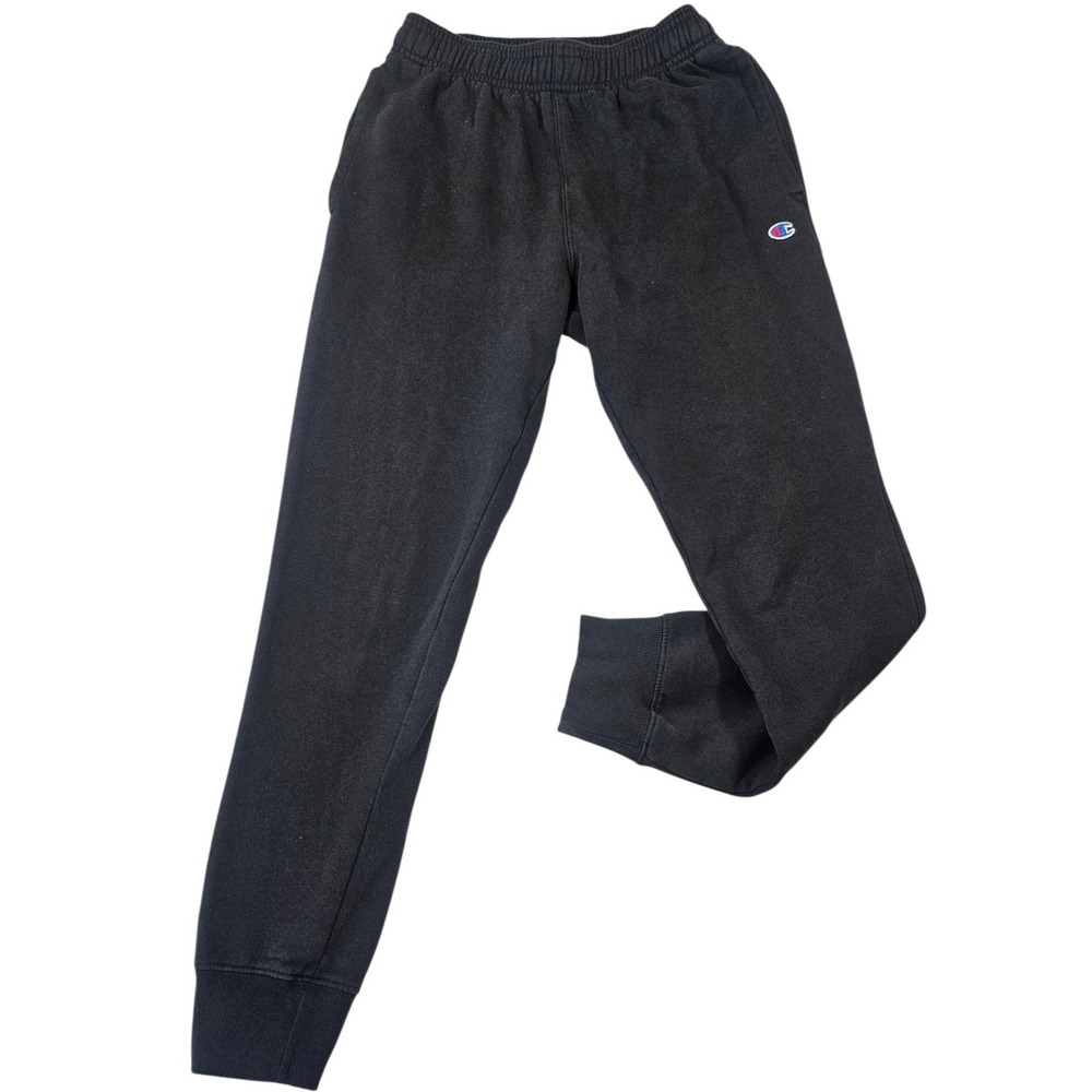 Champion Mens Fleece Jogger Sweatpants Black Small Athletic Lounge Gorpcore